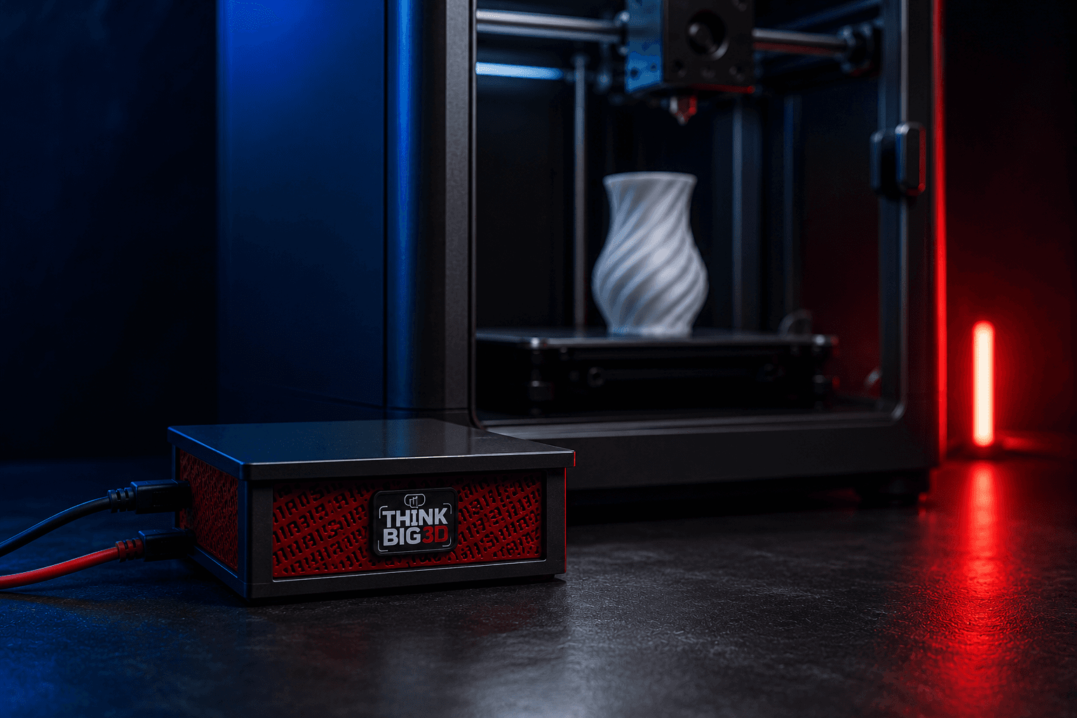 Printshield neben einem überwachten 3D-Drucker